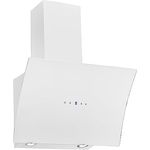 Respekta Dunstabzugshaube kopffrei/Dunstabzugshaube schräg 60 cm/Edelstahlgehäuse mit Glasschirm in Weiß/Abluft - und Umluftfunktion / CH55060WA++ / A++ / 42–63 dB