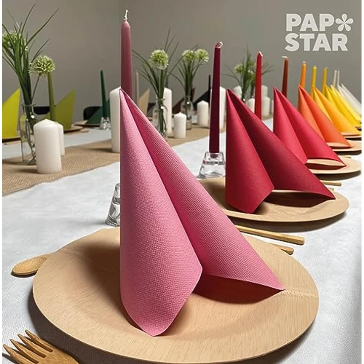 Papstar Servietten - Tissueservietten schwarz ''Royal Collection'' 40 x 40 cm, 1-4-Falz, ideal für Gastronomie, Haushalt oder Feste, #10452, 1 X 50er Pack – Bild 3