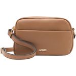 L. CREDI Umhängetasche Olga, polyurethan, abnehmbarer und verstellbarer Umhängeriemen, Reißverschlussfach, strapazierfähig