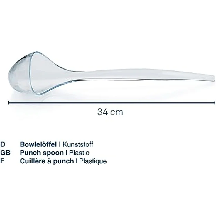 Kela 66169 Punsch-- Bowle-Löffel, Glasklarer Kunststoff – Bild 4