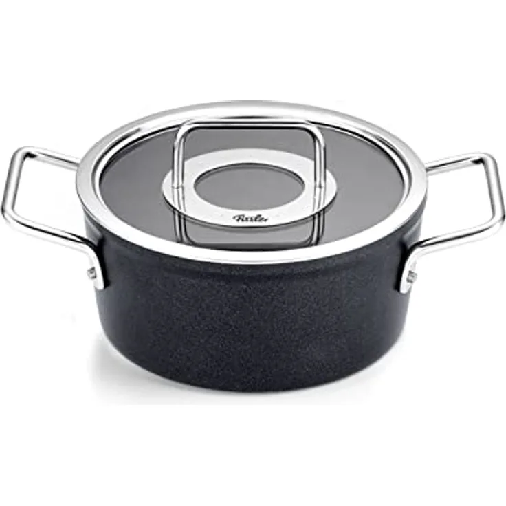 Fissler Adamant Aluminium-Kochtopf (Ø 20 cm, 2,7L) - PFOA-frei, antihaftend, Induktion, Anthrazit