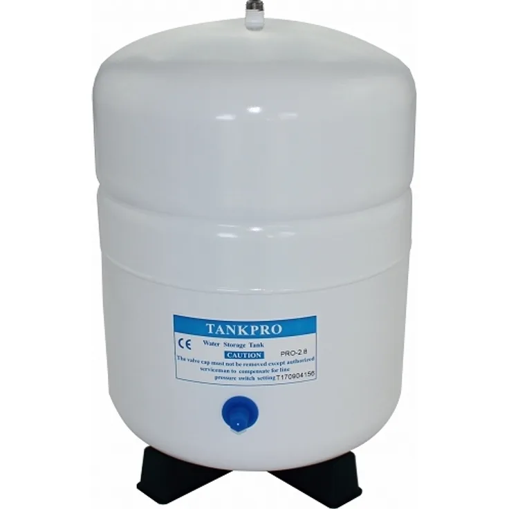 BEM Wassertank 12 Liter, Metalltank für RO/Osmosefilteranlagen, emailliert mit Edelstahlanschluss