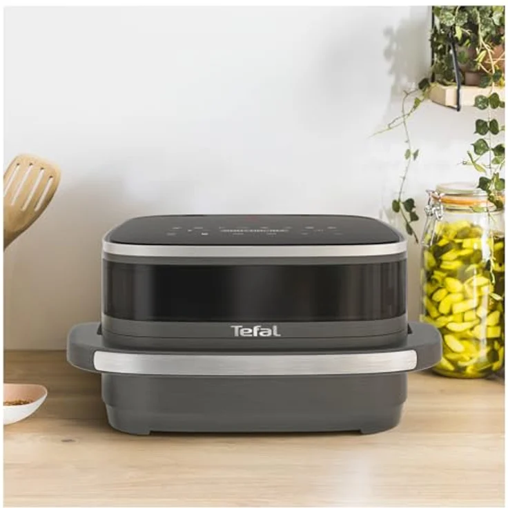 Tefal Heißluftfritteuse FW402HE0 Easy Fry XL Surface, 2200 Watt Leistung, LCD-Display, Cool Touch Handgriff, weiß – Bild 3