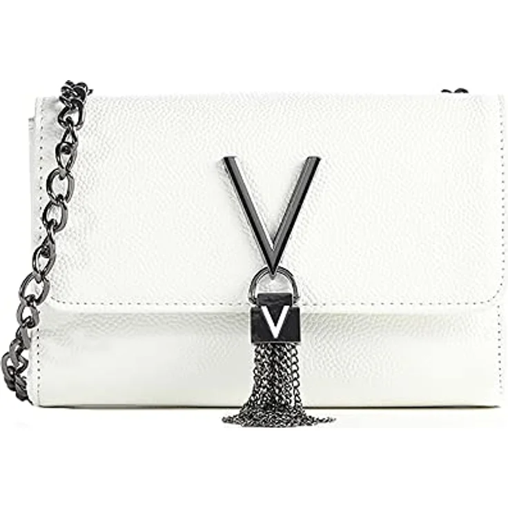VALENTINO BAGS Umhängetasche DIVINA, Damen Handtasche mit Schnappverschluss, Lederimitat, Kettentasche - Schwarz – Bild 10