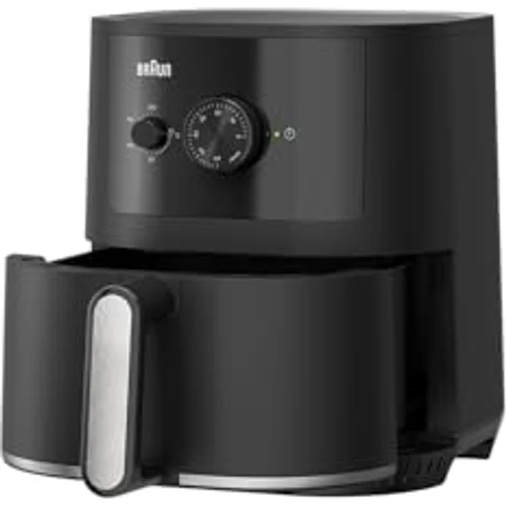 Braun Heißluftfritteuse HF3000 Airfryer Manuell - 1500 W, schwarz, RealAir-Technologie, Einstellbare Temperatur – Bild 3