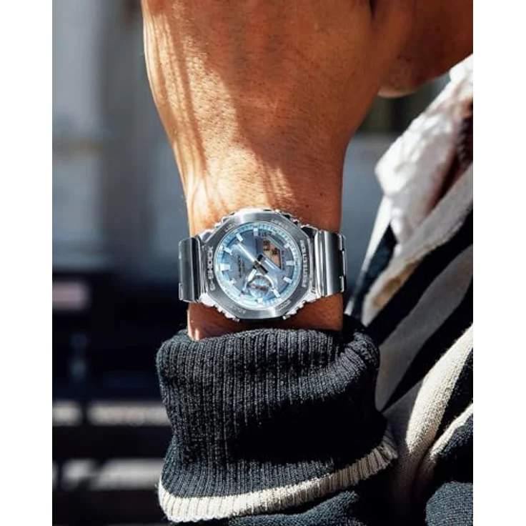Casio G-Shock GM-2110D-2AER Classic Herrenuhr mit 24 Stunden Anzeige und Stoppuhr, blau – Bild 8