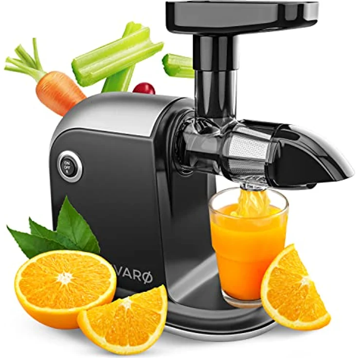 Divaro [DAS ORIGINAL] - Slow Juicer - Entsafter Gemüse und Obst - [150 W] Vitaminschonender Obstentsafter mit Umkehr Funktion Inkl. Reinigungsbürste - BPA Frei – Bild 1