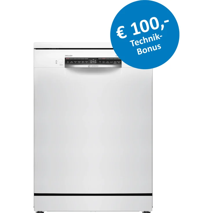 Bosch Exclusiv SMS4EBW03D, Freistehender Geschirrspüler, 60 cm, Energieeffizienzklasse A, Weiß