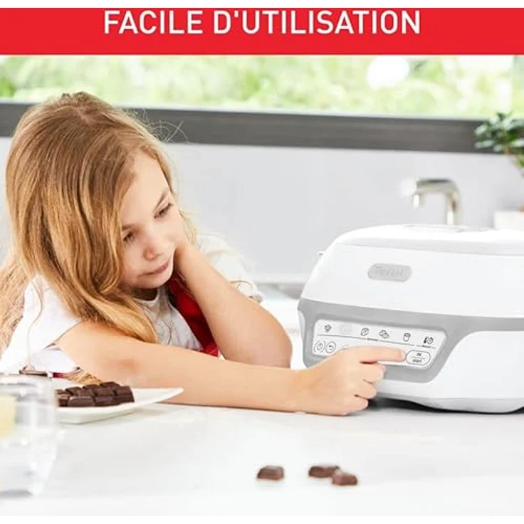 Tefal Cake Factory Délices Kuchenmaschine, 5 Auto-Programme, CreaBake, Muffinformen, Madeleine, Minicake, große antihaftbeschichtete Form, KD812110, Silberfarben – Bild 5