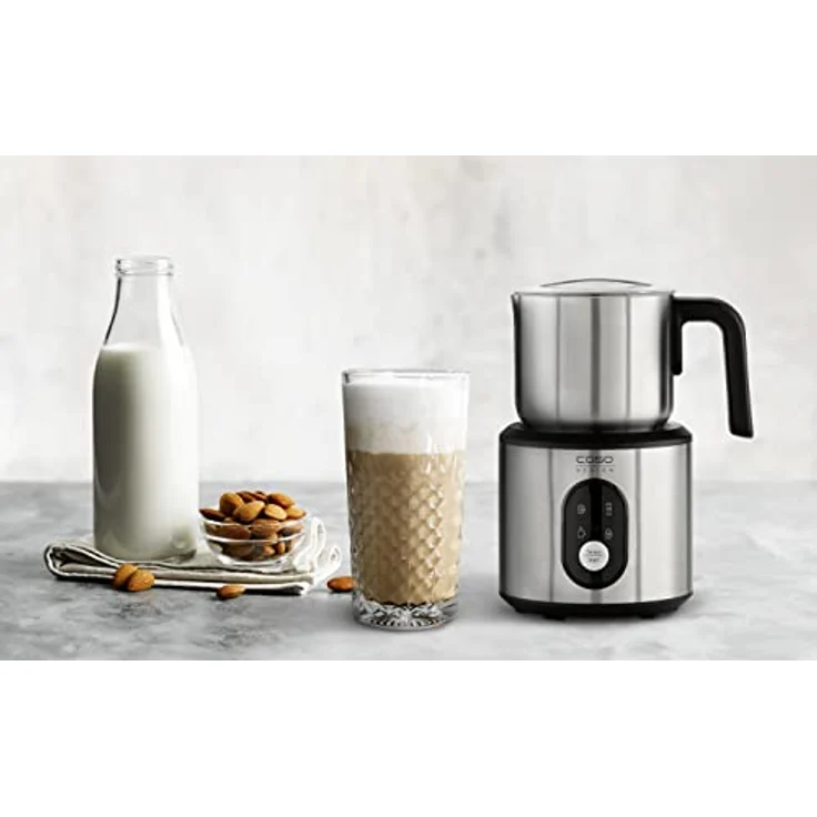 Caso Crema and Choco Milchaufschäumer, 500 Watt, Aufschäumen 250 ml, Aufwärmen 350 ml, Überhitzungsschutz, Abschaltautomatik, Touch Control, edelstahl – Bild 10