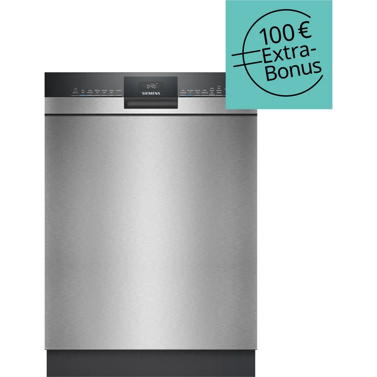 Siemens Extraklasse SN43HS03BD, Unterbau-Geschirrspüler 60 cm, gebürsteter Stahl, WiFi-fähig mit Favoriten Funktion