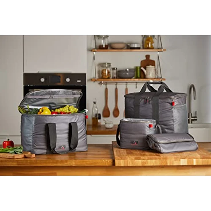 Resto KÜHLTASCHE/30L 5530, Kühlbox aus strapazierfähigem Polyester mit PEVA-Isolierung, 30 Liter Fassungsvermögen, inklusive seitlicher Aussentasche – Bild 8