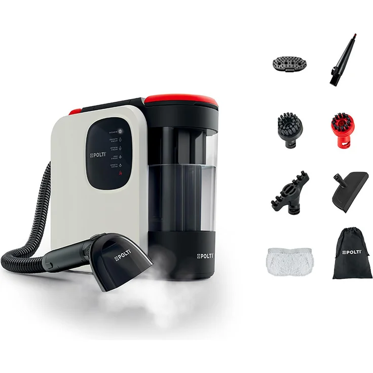 Polti StainOver SC30, Teppichreinigungsmaschine mit 2000 W Motor, 1,6 l Frischwassertank und kompaktem Design, tief weiß