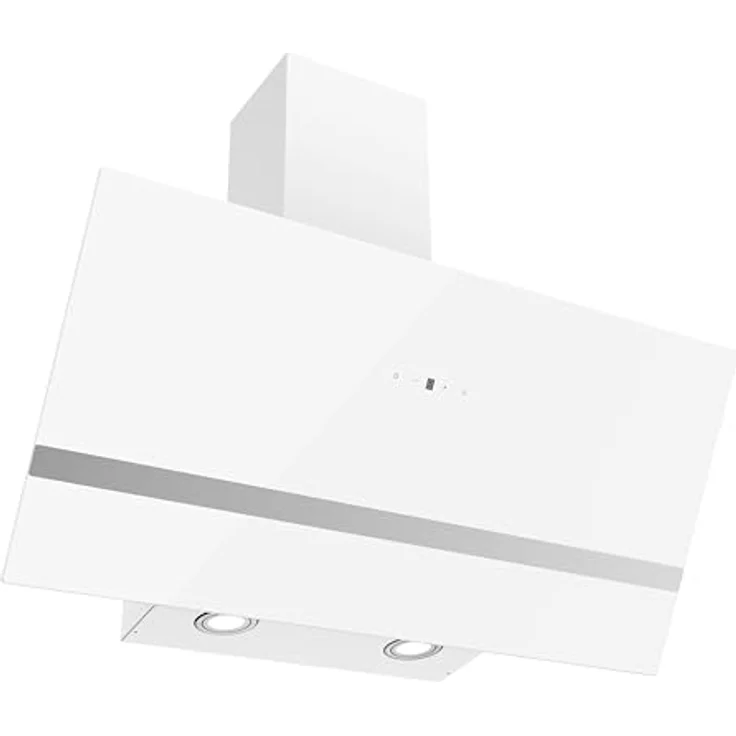 Respekta Schräghaube Hera, Dunstabzugshaube mit Glasschirm in Weiß, 80 cm, A++, 9 Leistungsstufen, Touch Control, LED-Beleuchtung – Bild 4