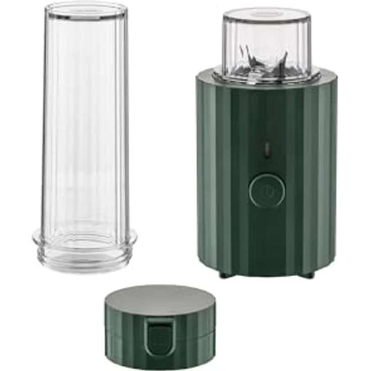 Alessi Plissé MDL17 GR - Design Persönlicher Mixer, Thermoplastisches Harz, Mini-Schredder, Europäischer Stecker 380 W, Grün – Bild 2