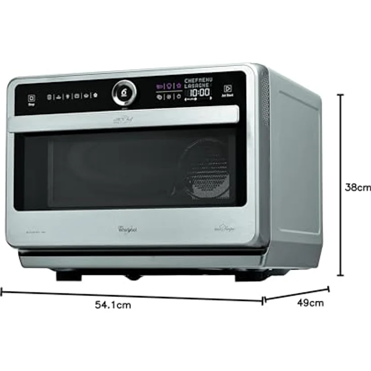 Whirlpool jt479ix Mikrowelle mit Grill, Standgerät, 33 Liter Garraum, schwarz, silber – Bild 7