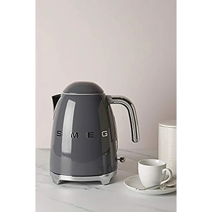 Smeg KLF03GREU Edelstahl-Wasserkocher, 2400W, 1,7L Volumen, anthrazit – Bild 5