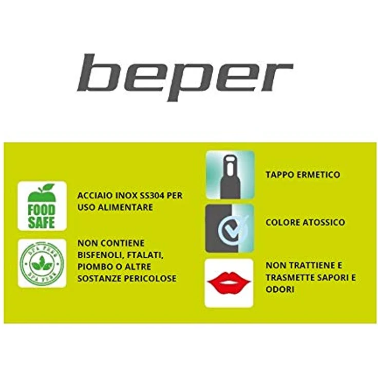 Beper Isolierflasche mit Karabiner Standard grün – Bild 10