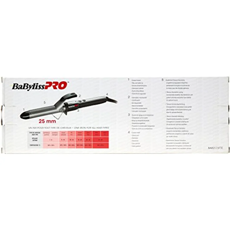 Babyliss Pro 102594 Non Digital, 25 mm für voluminöse & glamouröse Locken – Bild 4