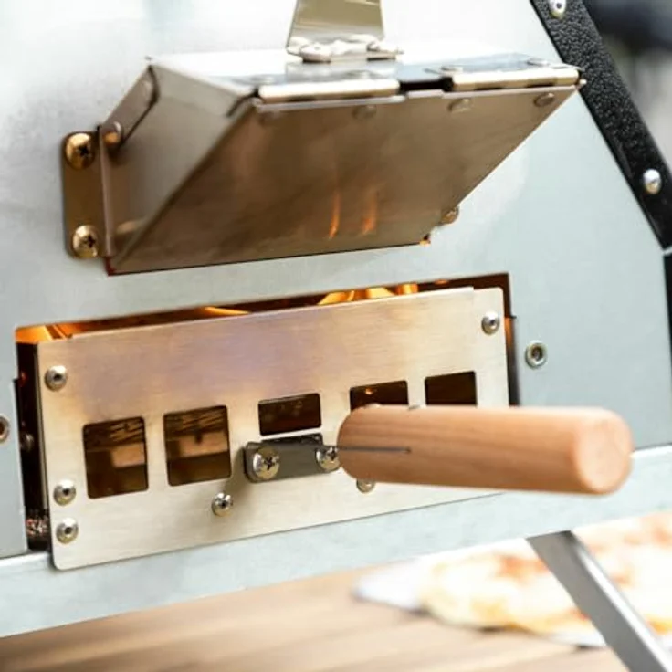 InnovaGoods Pellet-Pizzaofen Pizzahven, Edelstahl, Hitze bis 500 °C, mit Zubehör und integriertem Thermometer – Bild 3