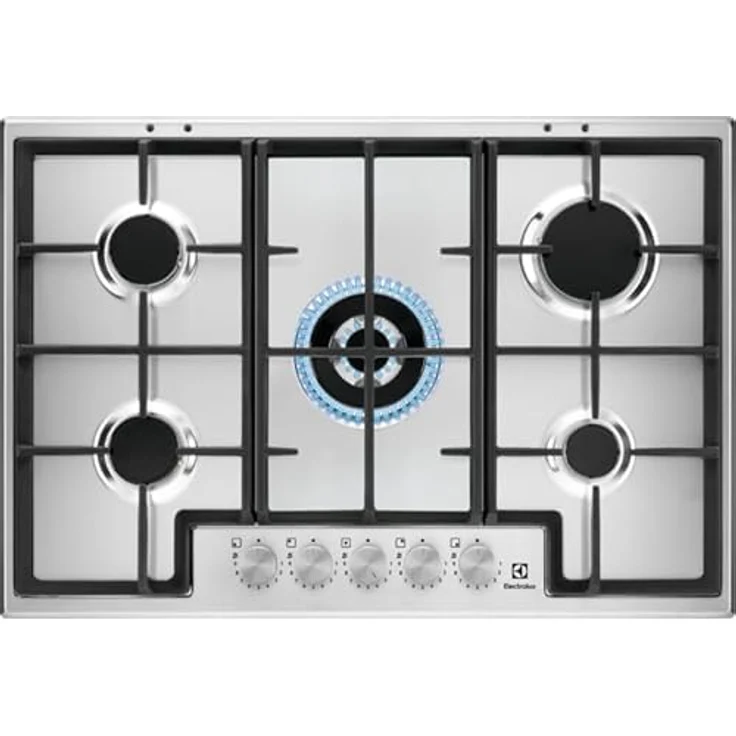 Electrolux Kochplatte 5 Gasbrenner 75 cm Edelstahl EGS75362X – Bild 1