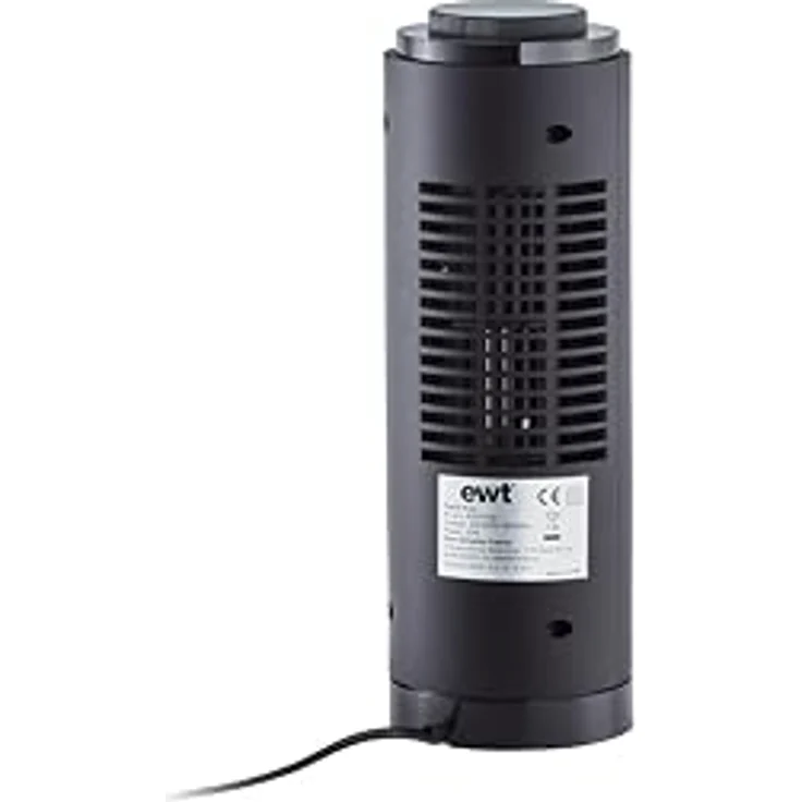 EWT Tischventilator, Ventilator mit kompakter Bauweise, schwarz – Bild 4