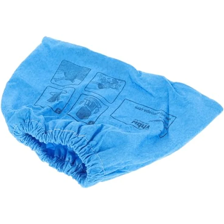 vhbw Textilfilterbeutel kompatibel mit Parkside PWD 12 A1, 20 A1 - Abwaschbar, Blau, für Nass-/Trockensauger, hohe Reißfestigkeit – Bild 1