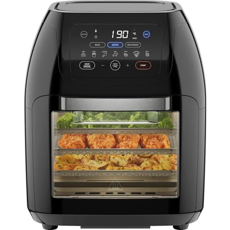 Chefman Rotisserie Air Fryer Dehydrator, Convection Oven, 8 Touch Screen Presets Fry, Roast, Dehydrate & Bake, BPA-Free, Auto Shutoff, Accessories Included, XL Family Size – Bild 2