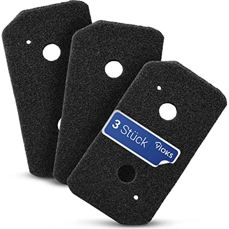VIOKS Trockner Filter Schaumstoff SET 3x, Ersatz für Flusensieb Bosch 12007650, langlebig und passgenau für Wärmepumpentrockner A+++ – Bild 1