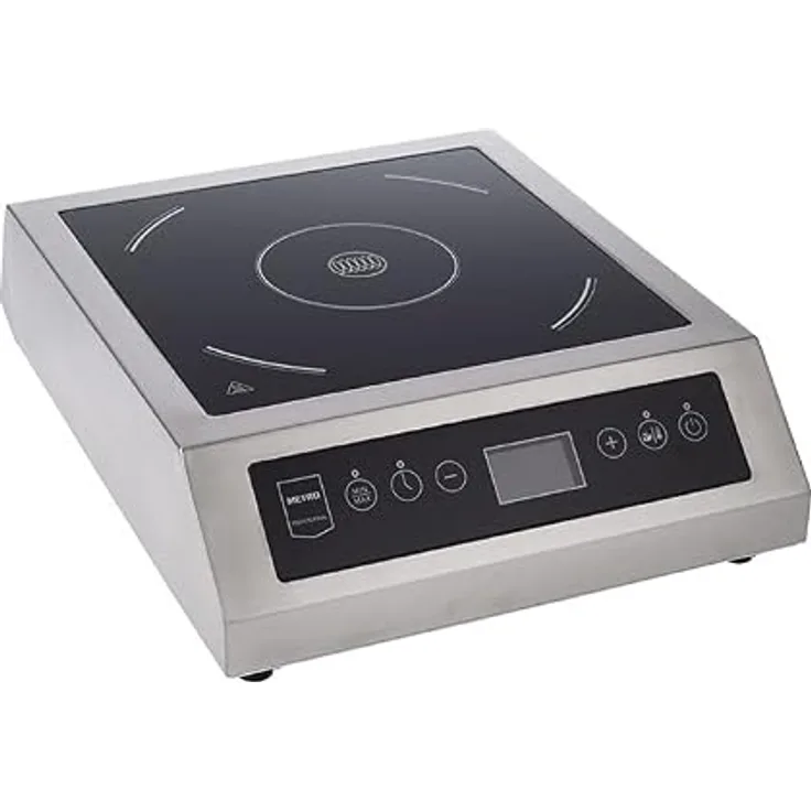 METRO Professional GIC3135 Induktionskochfeld, 3500 W, Edelstahl/Glaskeramik mit Überhitzungsschutz und abnehmbarem Fettfiltersystem, silber