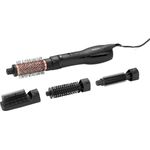 BaByliss Warmluftbürste Smooth Finish 1200, Warmluftbürste mit 1200 W Leistung, Schwarz/Rosé