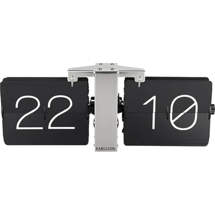 Karlsson No Case Flip-Clock, Wanduhr mit offenem Design und klar lesbaren Ziffern – Bild 4
