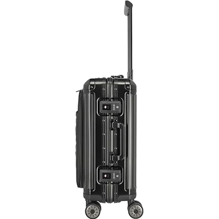 travelite Next 4w Trolley S, Fronttasche, Schwarz, schwarz, Talla única, Koffer – Bild 3