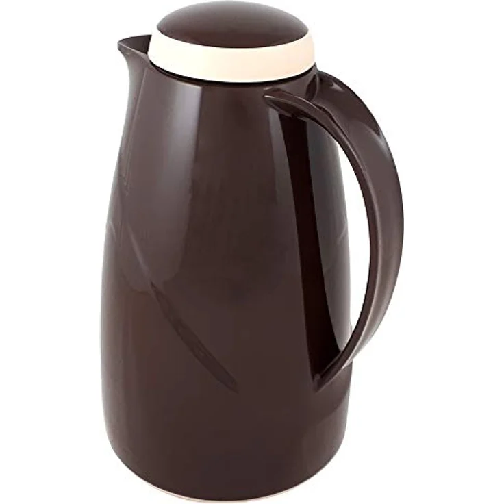 Helios Wave Thermoskanne Cappuccino 1,5L, spülmaschinenfest, 6h Warmhaltung, leichter Kunststoffmantel, ideal für Kaffee & Tee – Bild 3