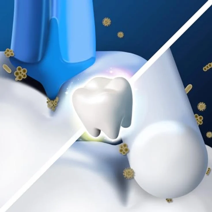 Oral-B Aufsteckbürsten Pro 3D White, X-förmige Borsten, weiß – Bild 4
