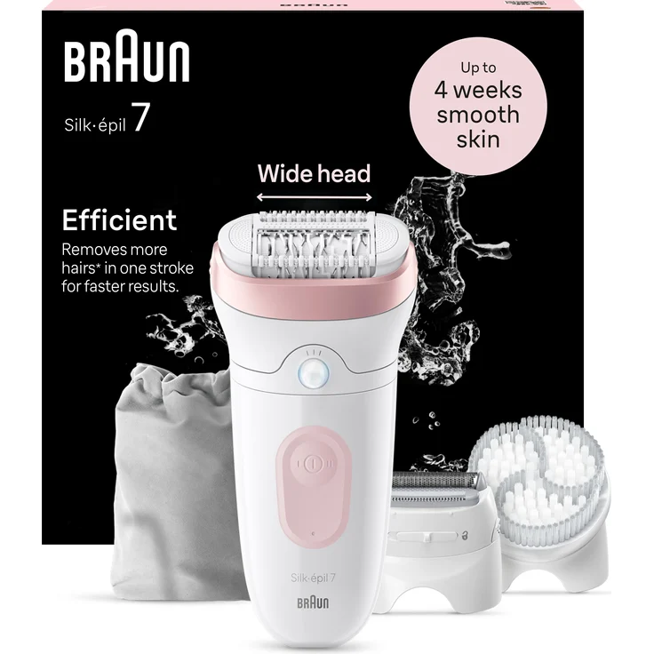 Braun Silk-épil 7 SE7-060, Epilierer mit 40 MicroGrip-Pinzette, SmartLight, nass und trocken, umfangreiches Zubehör – Bild 1