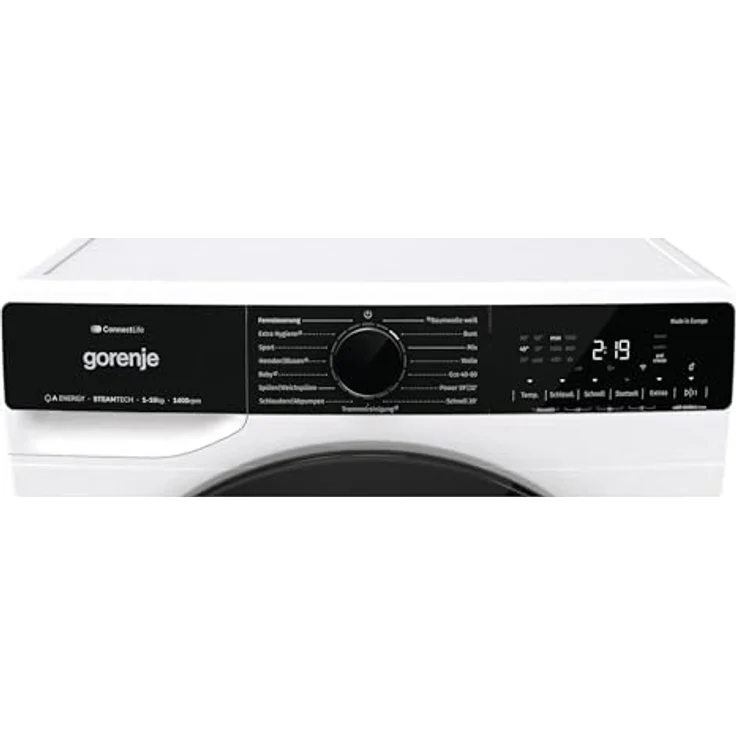 GORENJE WPNA14A3TS, Waschmaschine 10 kg, 1400 U/min, WLAN, AquaStop, Weiß-Silber – Bild 6