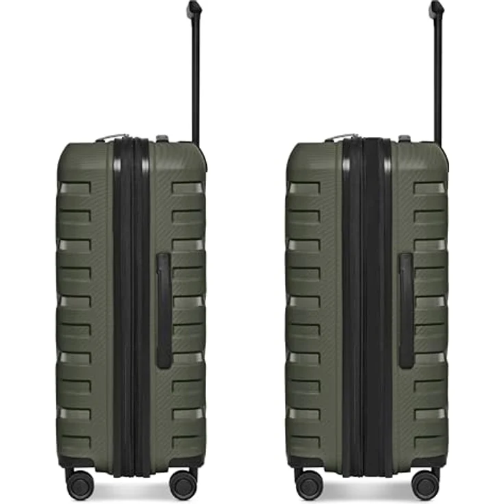 SMARTBOX Hartschalen Koffer-Set 3-teilig | erweiterbar um 3 cm | aus Polypropylen | 4 Doppelrollen & TSA-Schloss | Damen & Herren (Edition 01) – Bild 2