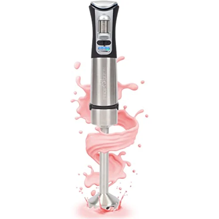 ProfiCook® Stabmixer kabellos zum mixen, zerkleinern und pürieren, Pürierstab mit Akku 3 Stufen inkl. USB-C Ladegerät, Stabmixer Akku für Smoothie, Soße, Shake, Babynahrung, PC SM 1237 A – Bild 1