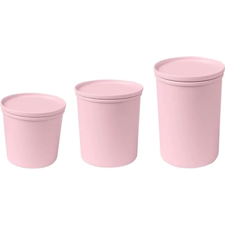 AWAVE Frischhaltedose rund 800 ml, luftdicht, rosé, aus recycelten PET-Flaschen, Mehrweg, lebensmitteltauglich – Bild 3