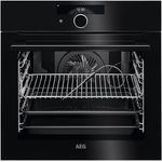 AEG BPK948230B AssistedCooking Pyrolyse Backofen Schwarz, 17 Backofenfunktionen, Made in Germany, MaxiKlasse