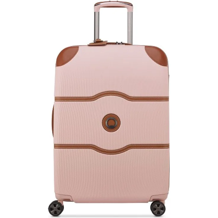Delsey Paris Chatelet Air 2.0, 4-Rollen Trolley aus 100% Polycarbonat, 66 cm, pink