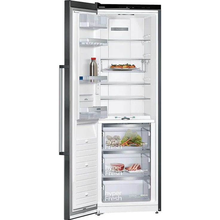 Siemens KS36FPXCP Kühlschrank, freistehend, schwarz, Full NoFrost, 0-Grad-Zone, Schnellkühlen, LED, Breite 60 cm, Energieklasse C – Bild 3