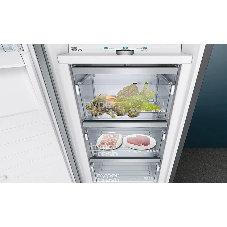 Siemens KS36FPXCP Kühlschrank, freistehend, schwarz, Full NoFrost, 0-Grad-Zone, Schnellkühlen, LED, Breite 60 cm, Energieklasse C – Bild 5