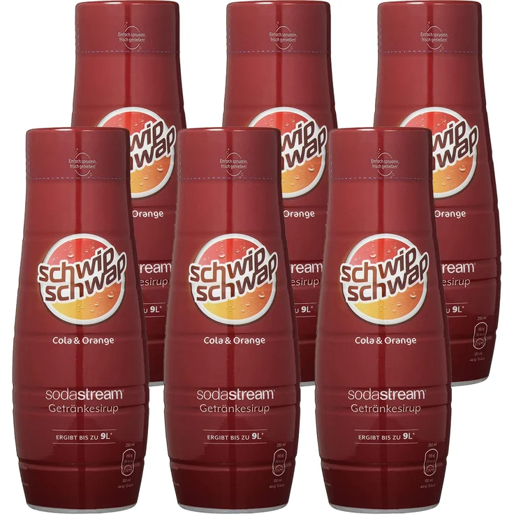 SodaStream 6er Pack Sirup Schwip Schwap – Bild 1