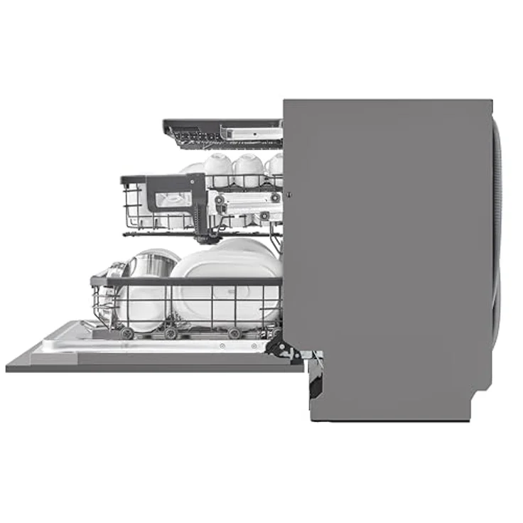LG DB476TXS, vollintegrierbarer Geschirrspüler, 598 mm breit, 43 dB(A), Inverter Direct Drive®, QuadWash®, TrueSteam®, App-kompatibel – Bild 13