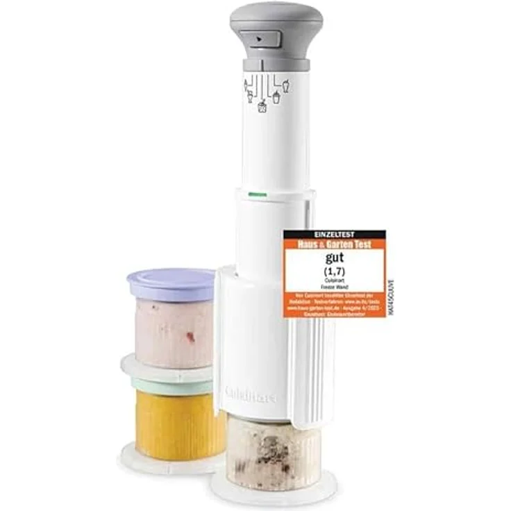Cuisinart Freeze Wand, Eisherstellung mit drei PCTG-Schalen, Weiss – Bild 1