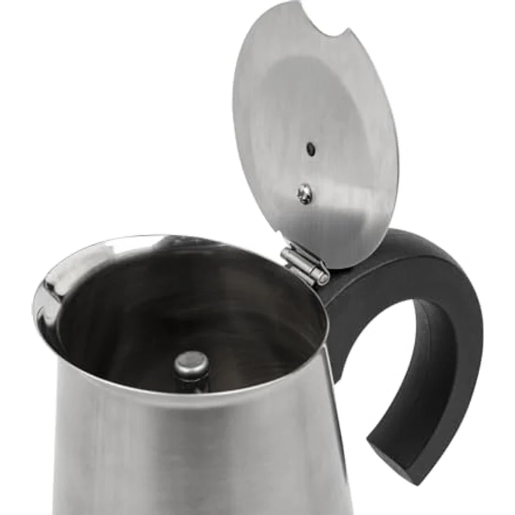 Jata Hogar CAX 104 Odin Espressokocher, Edelstahl, silberfarben – Bild 7