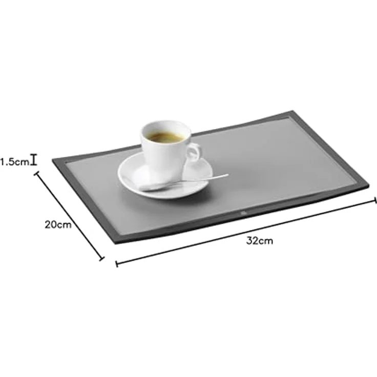 WMF Touch Schneidebrett Tranchierbrett schwarz, 32 x 20 cm, rechteckig Kunsstoff Saftrillen, spülmaschinengeeignet, hygienisch klingenschonend, geschmacksneutral – Bild 4