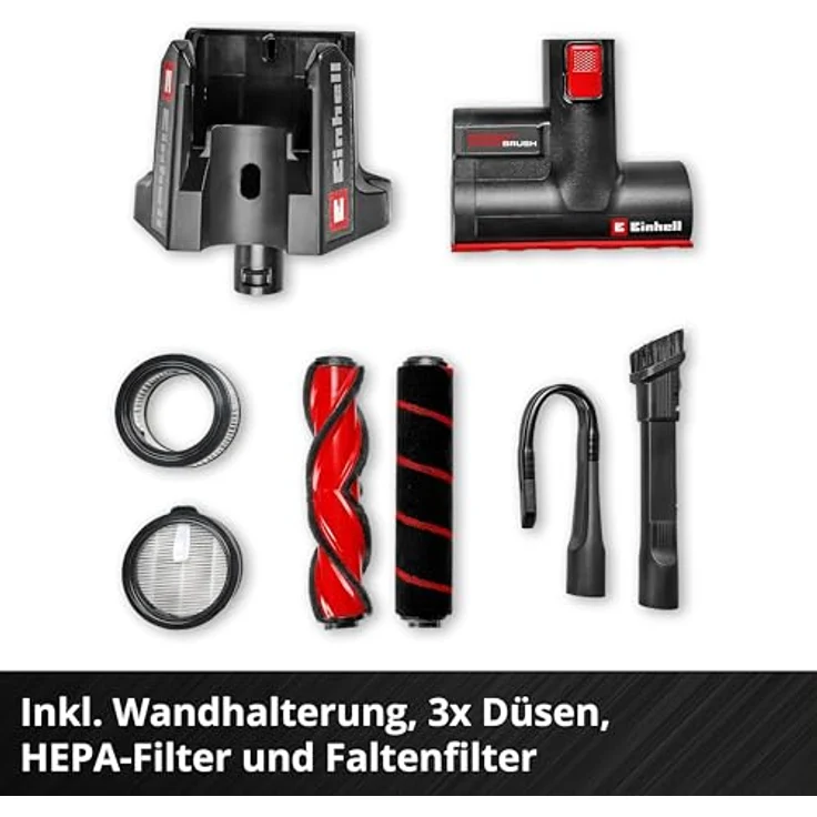 Einhell Akku-Stielstaubsauger TE-SV 18/270 Li BL-Solo, beutellos, kraftvoller Brushless Motor, 2-in-1 Design, LED-Display, ohne Akku und Ladegerät – Bild 7